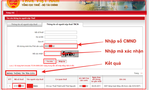 cách tìm mã số thuế cá nhân