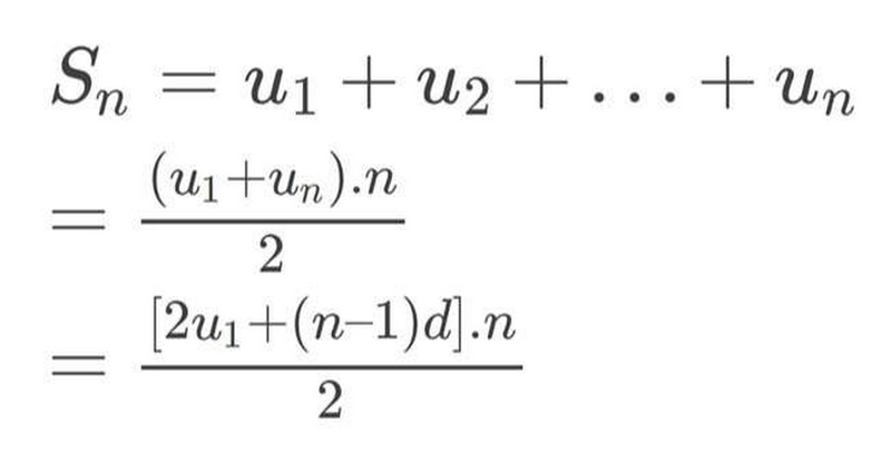 Công thức cấp số cộng