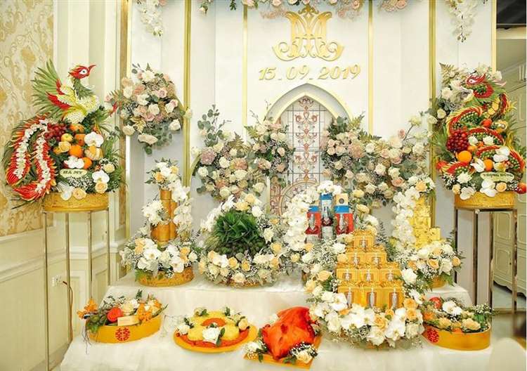 Mâm quả cưới hiện đại