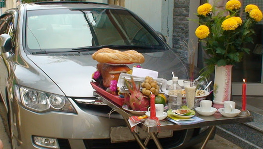 Văn khấn mua xe mới